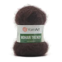 Пряжа YarnArt 'Mohair trendy' 100гр 220м (50% мохер, 50% акрил) (123 коричневый)