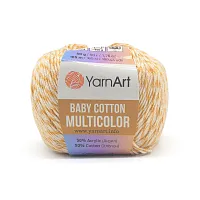 Пряжа YarnArt 'Baby cotton multicolor' 50гр 165м (50% хлопок, 50% акрил) (5203)