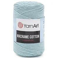 Пряжа YarnArt 'Macrame Cotton' 250гр 225м (80% хлопок, 20% полиэстер) (775 холодный мятный)