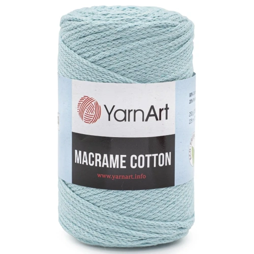 Пряжа YarnArt 'Macrame Cotton' 250гр 225м (80% хлопок, 20% полиэстер) (775 холодный мятный)