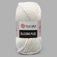 Пряжа YarnArt 'Allegro Plus' 100гр 110м (16% шерсть, 28% полиамид, 56% акрил) (700 белый меланж)