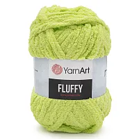 Пряжа YarnArt 'Fluffy' 150гр 70м (100% микрополиэстер) (717 нежно-зеленый)