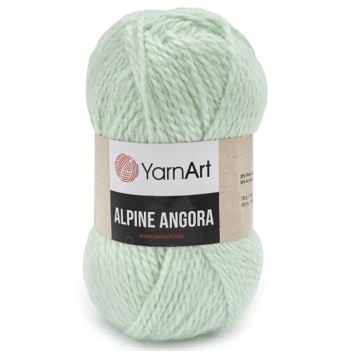 Пряжа YarnArt 'Alpine Angora' 150гр 150м (20% шерсть, 80% акрил) (344 мятный)