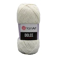 Пряжа YarnArt 'Dolce' 100гр 120м (100% микрополиэстер) (741 белоснежный)