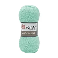 Пряжа YarnArt 'Angora Star' 100гр 500м (20% тонкая шерсть, 80% акрил) (841 мятный)