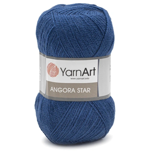 Пряжа YarnArt 'Angora Star' 100гр 500м (20% тонкая шерсть, 80% акрил) (551 синий)