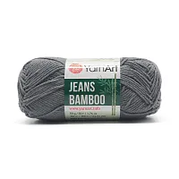 Пряжа YarnArt 'Jeans bamboo' 50гр 150м (50% бамбук, 50% полиакрил) (128 серый)