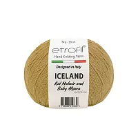 Пряжа Etrofil 'ICELAND' 50гр 250м (10% кид мохер, 5% беби альпака, 55% полиамид, 30% вискоза) (BL1027 бежевый)