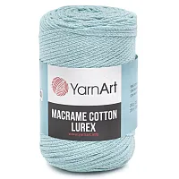 Пряжа YarnArt 'Macrame cotton Lurex' 250гр 205м (75% хлопок, 13% полиэстер, 12% металлик) (738 бирюза)