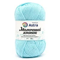 Пряжа Astra Premium 'Молочный хлопок' (Milk Cotton) 50гр 100м (+/-5%) (50%хлопок, 50%молочный акрил) (84