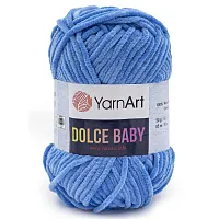 Пряжа YarnArt 'Dolce Baby' 50гр 85м (100% микрополиэстер) (777 синий)