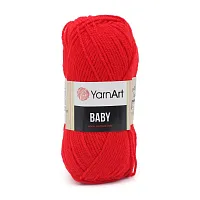 Пряжа YarnArt 'Baby' 50гр 150м (100% акрил) (156 красный)