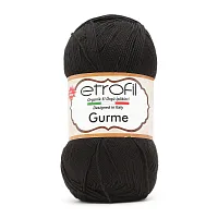 Пряжа Etrofil 'GURME' 100гр. 350м (100% акрил Premium антипиллинг) (70978 черный)