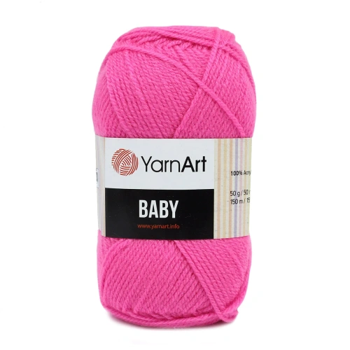 Пряжа YarnArt 'Baby' 50гр 150м (100% акрил) (174 мальва)