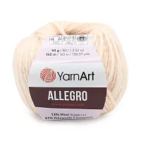 Пряжа YarnArt 'Allegro' 50гр 145м (13% шерсть, 41% полиамид, 46% акрил) (704 кремовый меланж)