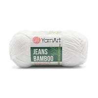 Пряжа YarnArt 'Jeans bamboo' 50гр 150м (50% бамбук, 50% полиакрил) (101 белый)