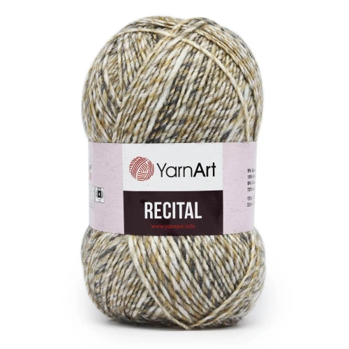 Пряжа YarnArt 'Recital' 150гр 330м (9% альпака, 10% шерсть, 9% вискоза, 72% акрил) (660 меланж)