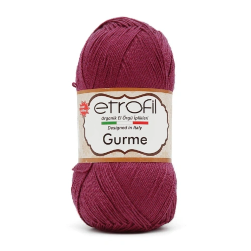 Пряжа Etrofil 'GURME' 100гр. 350м (100% акрил Premium антипиллинг) (70609 баклажан)