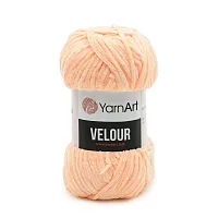 Пряжа YarnArt 'Velour' 100г 170м (100% микрополиэстер) (863 персиковый)