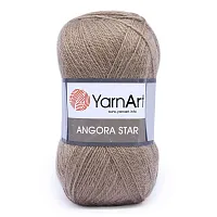 Пряжа YarnArt 'Angora Star' 100гр 500м (20% тонкая шерсть, 80% акрил) (512 серо-бежевый)