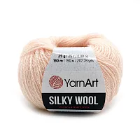 Пряжа YarnArt 'Silky Wool' 25гр 190м (35% шелковая вискоза, 65% шерсть мериноса) (341 пудровый)