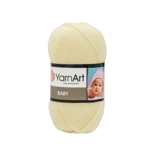 Пряжа YarnArt 'Baby' 50гр 150м (100% акрил) (7003 молочный)