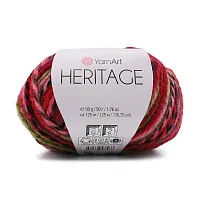 Пряжа YarnArt 'Heritage' 50гр 125м (25% шерсть, 75% акрил) (336 принт)