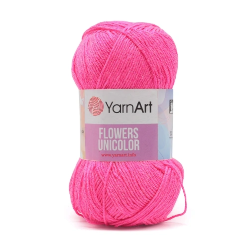 Пряжа YarnArt 'Flowers Unicolor' 50гр 200м (55% хлопок, 45% полиакрил) (739 аметист)