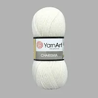 Пряжа YarnArt 'Charisma' 100гр 200м (80% шерсть, 20% акрил) (501 белый)