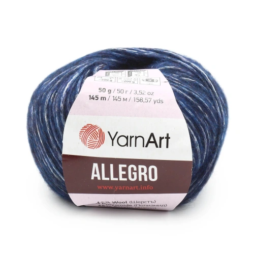 Пряжа YarnArt 'Allegro' 50гр 145м (13% шерсть, 41% полиамид, 46% акрил) (721 джинсовый меланж)