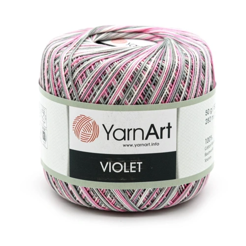 Пряжа YarnArt 'Violet Melange' 50гр 282м (100% мерсеризированный хлопок) (504 меланж)