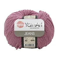 Пряжа YarnArt 'Jeans' 50гр 160м (55% хлопок, 45% полиакрил) (65 пыльная роза)