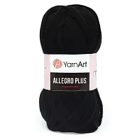 Пряжа YarnArt 'Allegro Plus' 100гр 110м (16% шерсть, 28% полиамид, 56% акрил) (713 черный меланж)