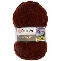 Пряжа YarnArt 'Alpine Maxi' 250гр 105м (40% шерсть, 60% акрил) (663 коричневый)