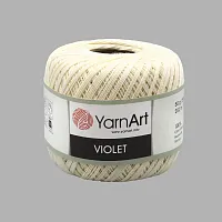 Пряжа YarnArt 'Violet' 50гр 282м (100% мерсеризованный хлопок) (0326 молочный)