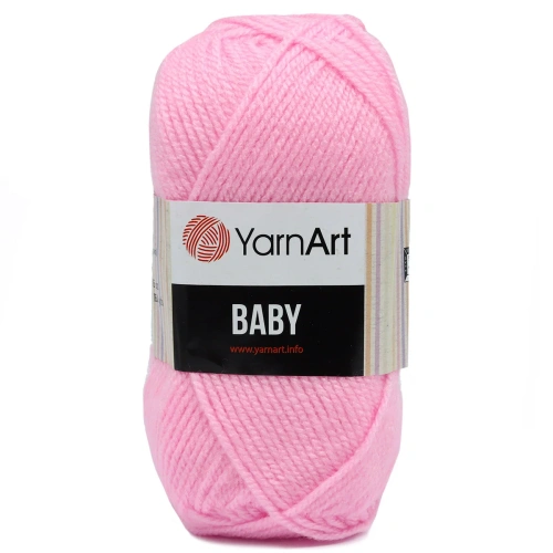 Пряжа YarnArt 'Baby' 50гр 150м (100% акрил) (217 светло-розовый)