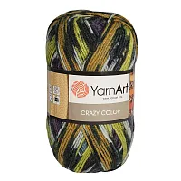 Пряжа YarnArt 'Crazy color' 100гр 260м (25% шерсть,75% акрил) (170 секционный)