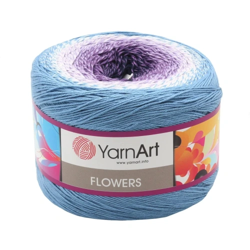 Пряжа YarnArt 'Flowers' 250гр 1000м (55% хлопок, 45% полиакрил) (264 секционный)