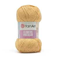 Пряжа YarnArt 'Flowers Unicolor' 50гр 200м (55% хлопок, 45% полиакрил) (732 бежевый)