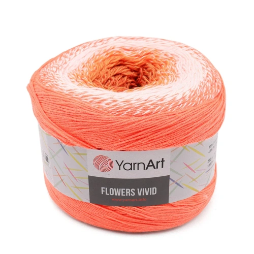 Пряжа YarnArt 'Flowers Vivid' 250гр 1000м (55% хлопок, 45% полиакрил) (512 секционный)