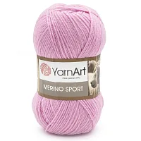 Пряжа YarnArt 'Merino Sport' 100гр 400м (50% шерсть, 50% акрил) (784 розовый)