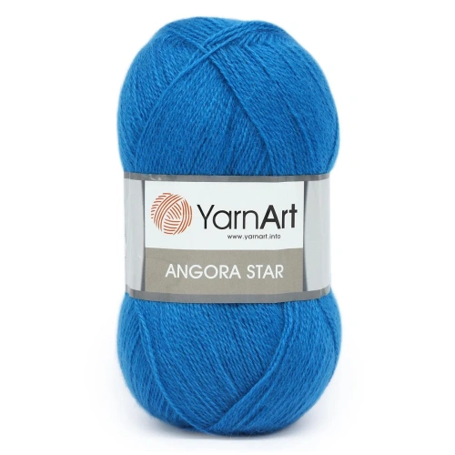 Пряжа YarnArt 'Angora Star' 100гр 500м (20% тонкая шерсть, 80% акрил) (3040 синий)