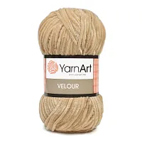 Пряжа YarnArt 'Velour' 100г 170м (100% микрополиэстер) (843 бежевый)