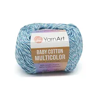 Пряжа YarnArt 'Baby cotton multicolor' 50гр 165м (50% хлопок, 50% акрил) (5201)