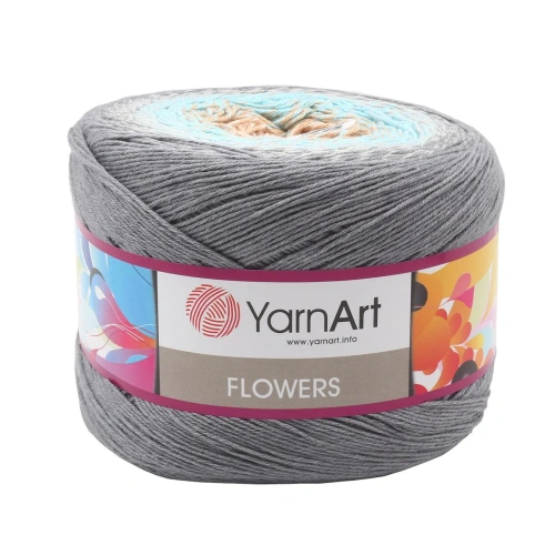 Пряжа YarnArt 'Flowers' 250гр 1000м (55% хлопок, 45% полиакрил) (268 секционный)