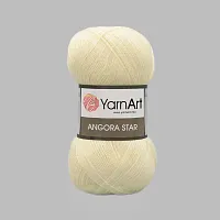 Пряжа YarnArt 'Angora Star' 100гр 500м (20% тонкая шерсть, 80% акрил) (7003 кремовый)