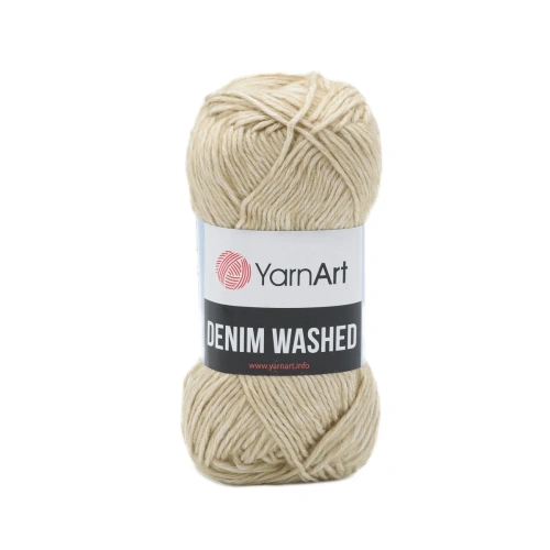 Пряжа YarnArt 'Denim Washed' 50гр 130м (70% хлопок, 30% акрил) (914 бежевый)