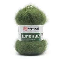 Пряжа YarnArt 'Mohair trendy' 100гр 220м (50% мохер, 50% акрил) (111 хаки)