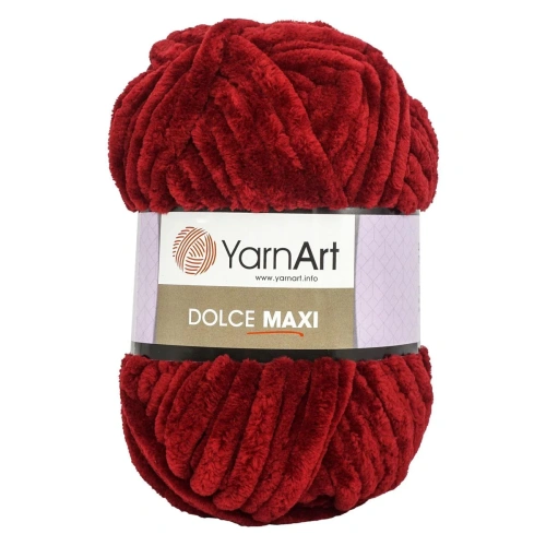 Пряжа YarnArt 'Dolce Maxi' 200гр 70м (100% микрополиэстер) (752 бордо)