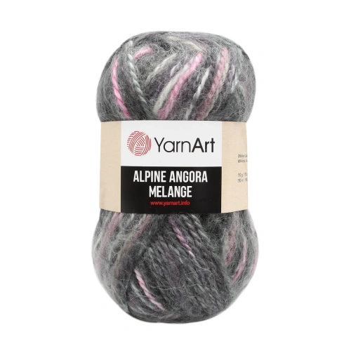 Пряжа YarnArt 'Alpine Angora Melange' 150г 150м (20% шерсть, 80% акрил) (434 меланж)